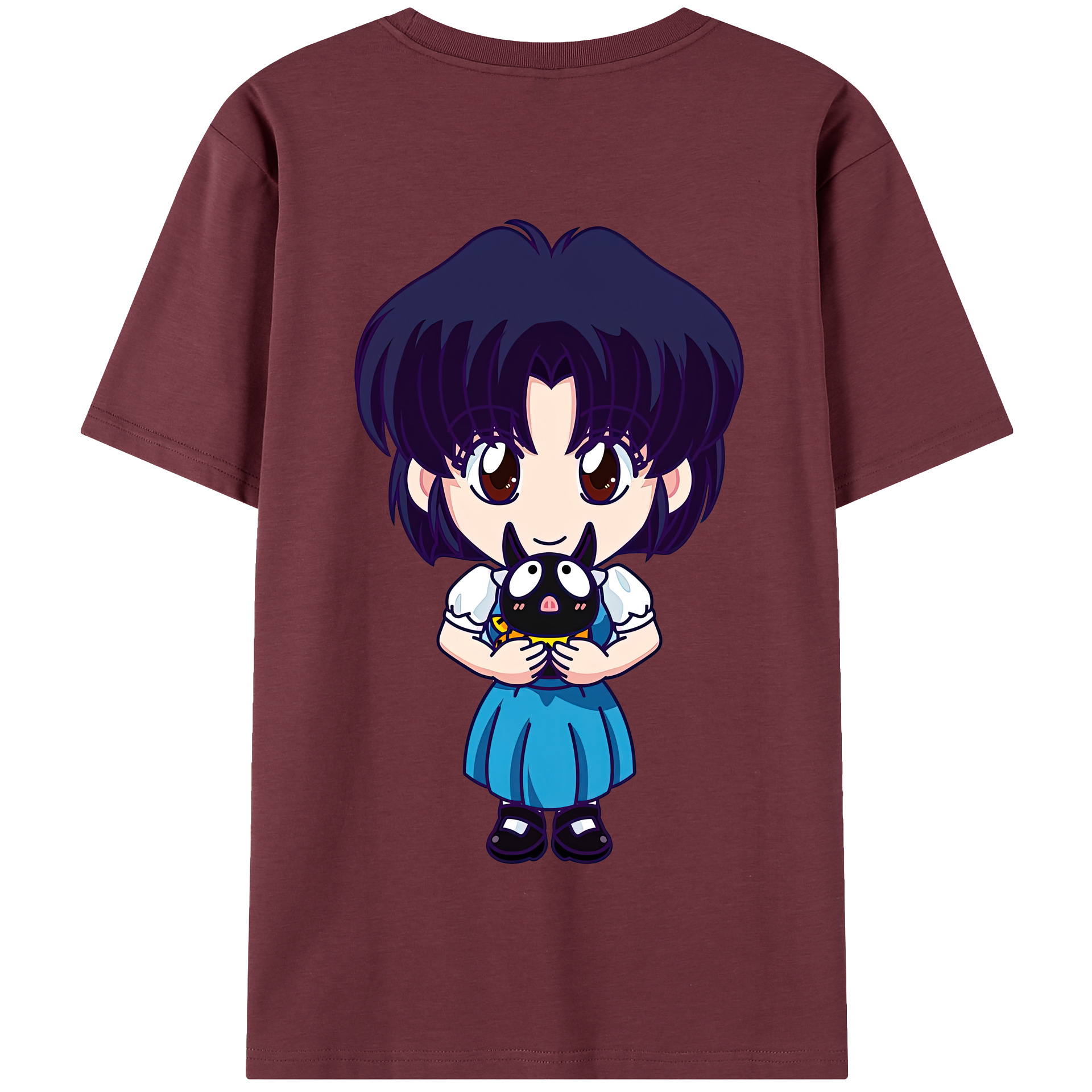 （画像用） 美少女戦士セーラームーン 水野 亜美 みずの あみ Sailor Moon Mizuno Ami 綿100％半袖Tシャツ（背面プリント）